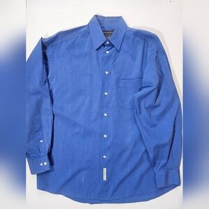 Banana Republic Button Down Shirt Mens Size Large Royal Blue
